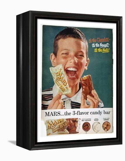 Mars Bar Ad, 1957-null-Framed Premier Image Canvas