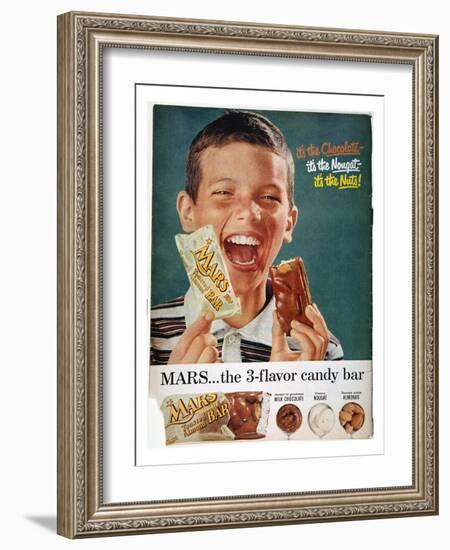 Mars Bar Ad, 1957-null-Framed Giclee Print