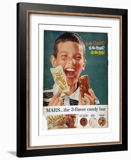 Mars Bar Ad, 1957-null-Framed Giclee Print