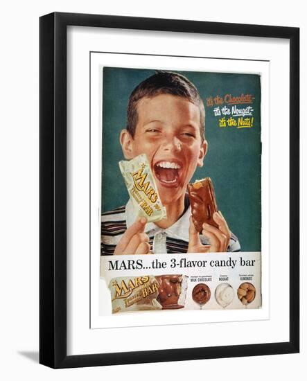 Mars Bar Ad, 1957-null-Framed Giclee Print