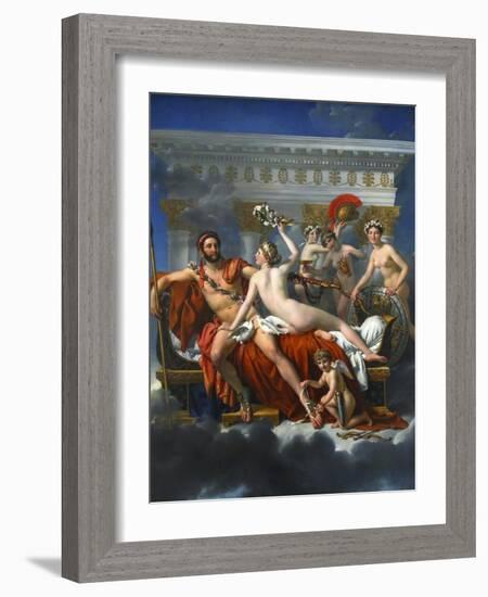 Mars Being Disarmed by Venus, 1824-Jacques Louis David-Framed Giclee Print