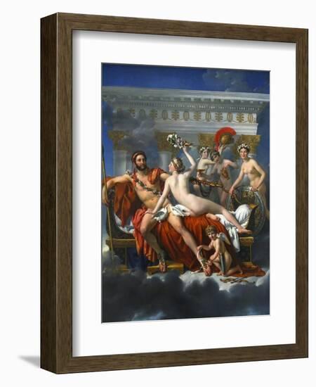 Mars Being Disarmed by Venus, 1824-Jacques Louis David-Framed Giclee Print