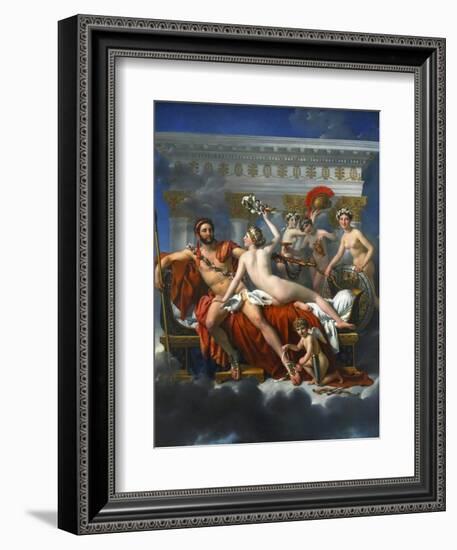 Mars Being Disarmed by Venus, 1824-Jacques Louis David-Framed Giclee Print