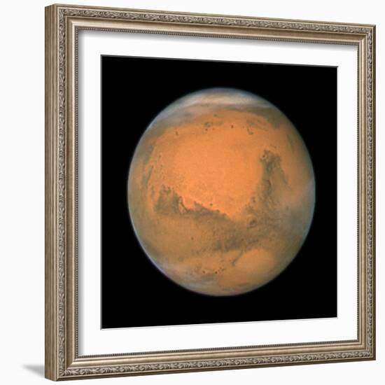 Mars Close Approach 2007, HST Image-null-Framed Premium Photographic Print