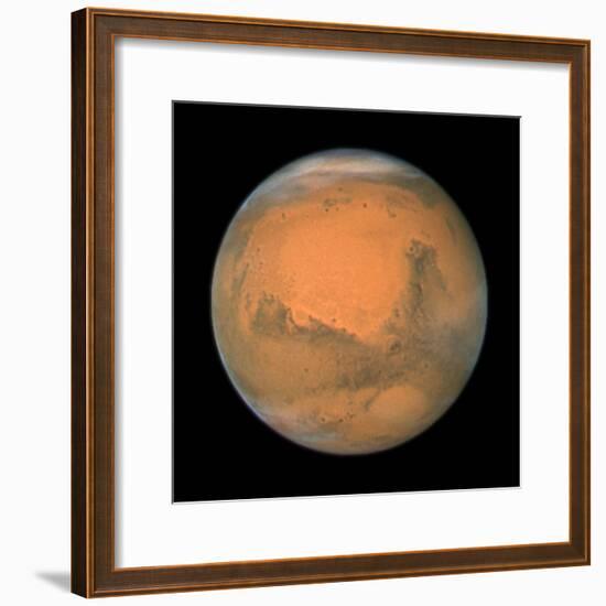 Mars Close Approach 2007, HST Image-null-Framed Premium Photographic Print