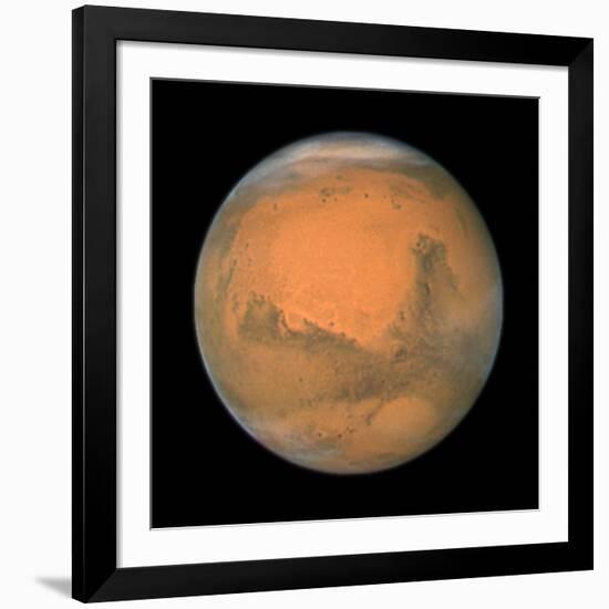 Mars Close Approach 2007, HST Image-null-Framed Photographic Print