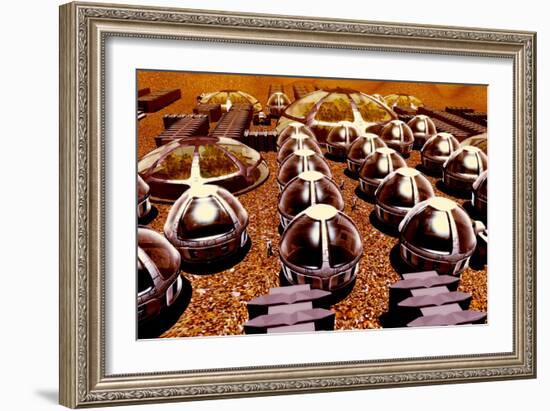 Mars Colony-Christian Darkin-Framed Photographic Print