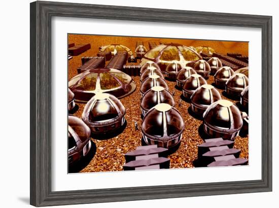 Mars Colony-Christian Darkin-Framed Photographic Print