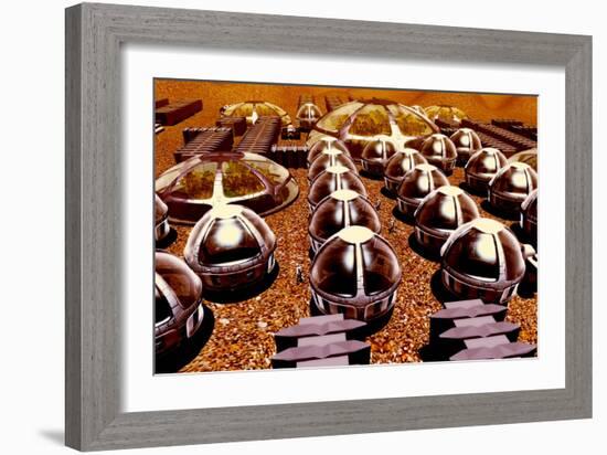 Mars Colony-Christian Darkin-Framed Photographic Print