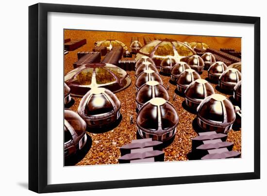 Mars Colony-Christian Darkin-Framed Photographic Print