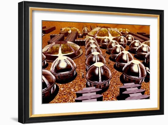 Mars Colony-Christian Darkin-Framed Photographic Print