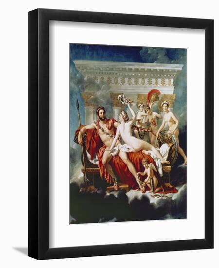 Mars Disarmed by Venus and the Graces-Jacques-Louis David-Framed Giclee Print