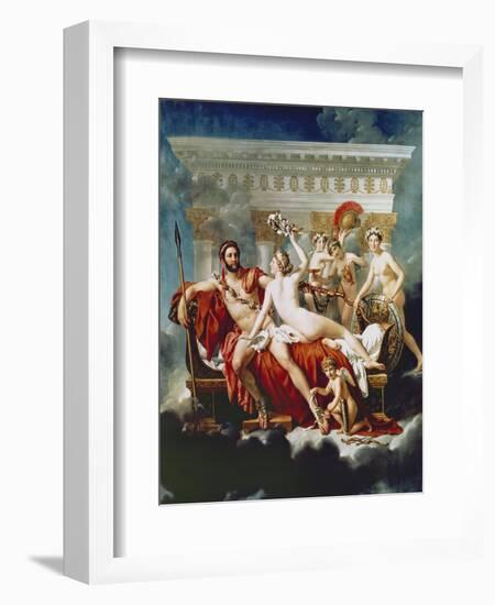 Mars Disarmed by Venus and the Graces-Jacques-Louis David-Framed Giclee Print