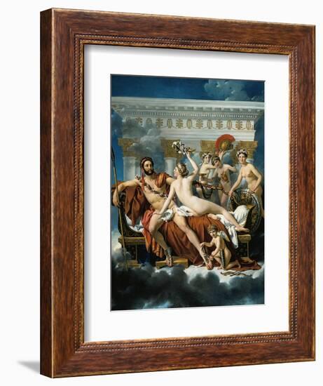 Mars Disarmed by Venus and the Three Graces-Jacques-Louis David-Framed Giclee Print