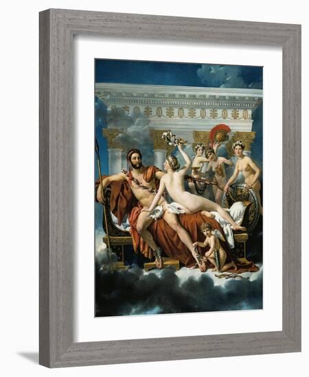 Mars Disarmed by Venus and the Three Graces-Jacques-Louis David-Framed Giclee Print