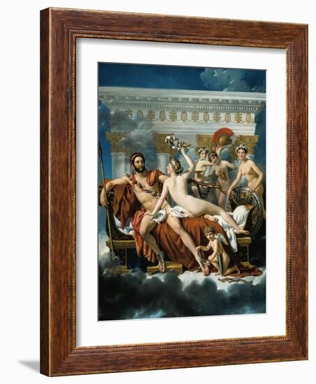 Mars Disarmed by Venus and the Three Graces-Jacques-Louis David-Framed Giclee Print