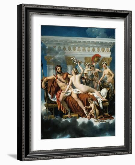 Mars Disarmed by Venus and the Three Graces-Jacques-Louis David-Framed Giclee Print