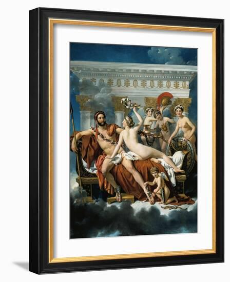 Mars Disarmed by Venus and the Three Graces-Jacques-Louis David-Framed Giclee Print