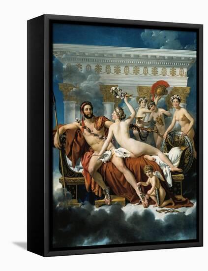 Mars Disarmed by Venus and the Three Graces-Jacques-Louis David-Framed Premier Image Canvas