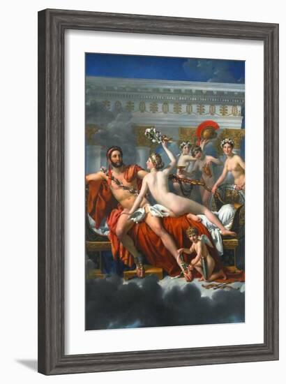 Mars Disarmed by Venus-Jacques-Louis David-Framed Art Print