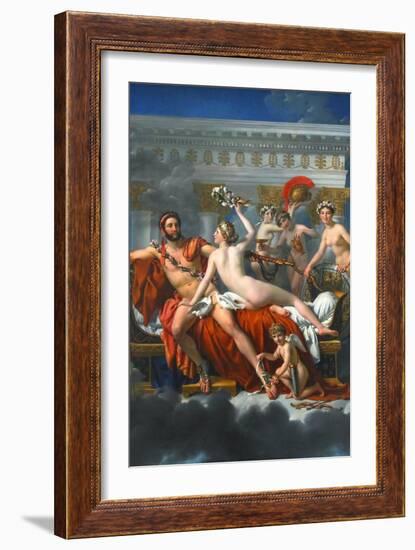 Mars Disarmed by Venus-Jacques-Louis David-Framed Art Print