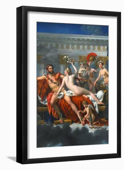 Mars Disarmed by Venus-Jacques-Louis David-Framed Art Print