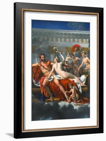 Mars Disarmed by Venus-Jacques-Louis David-Framed Art Print