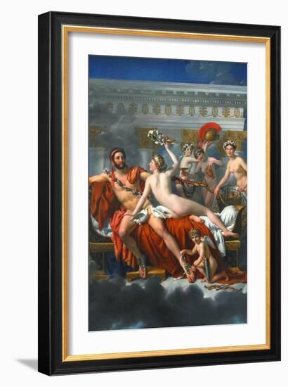 Mars Disarmed by Venus-Jacques-Louis David-Framed Art Print