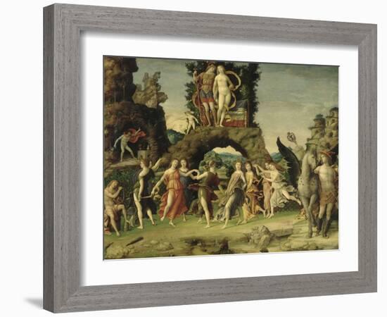 Mars et Vénus dit le Parnasse-Andrea Mantegna-Framed Giclee Print