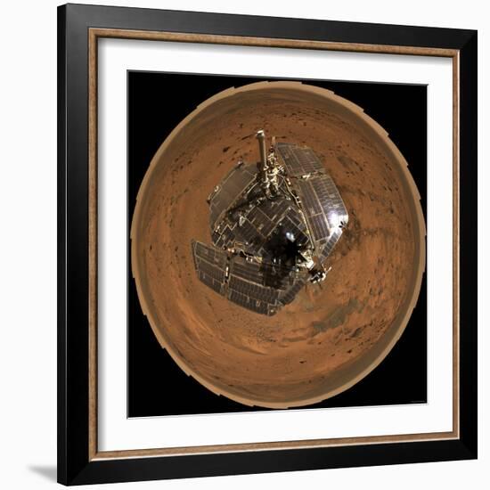 Mars Exploration Rover on the Surface of Mars-Stocktrek Images-Framed Photographic Print