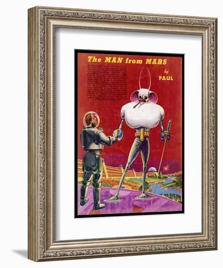 Mars Martians Enjoy Less Gravity But Must Withstand a Thinner Atmosphere with Extreme Temperatures-Frank R. Paul-Framed Art Print