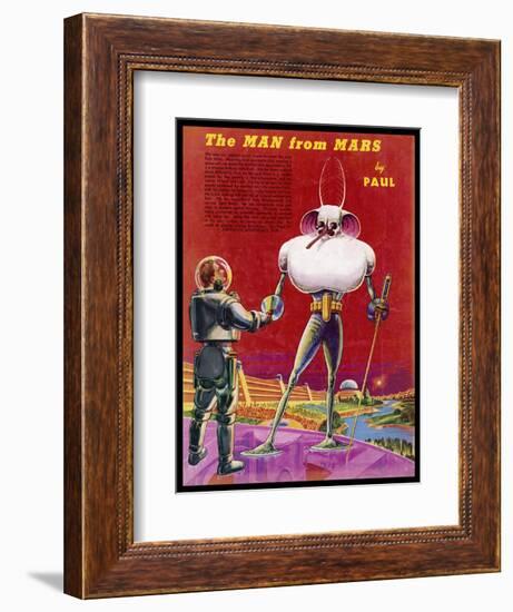 Mars Martians Enjoy Less Gravity But Must Withstand a Thinner Atmosphere with Extreme Temperatures-Frank R. Paul-Framed Art Print