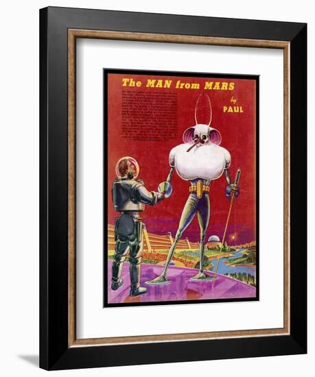 Mars Martians Enjoy Less Gravity But Must Withstand a Thinner Atmosphere with Extreme Temperatures-Frank R. Paul-Framed Art Print