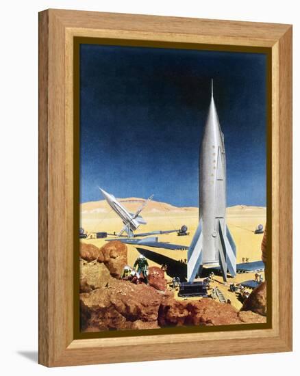 Mars Mission, 1950S-Chesley Bonestell-Framed Premier Image Canvas