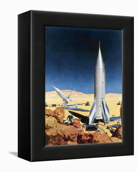 Mars Mission, 1950S-Chesley Bonestell-Framed Premier Image Canvas