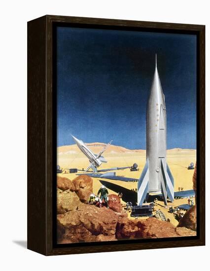 Mars Mission, 1950S-Chesley Bonestell-Framed Premier Image Canvas