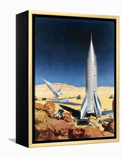 Mars Mission, 1950S-Chesley Bonestell-Framed Premier Image Canvas