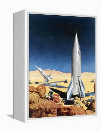 Mars Mission, 1950S-Chesley Bonestell-Framed Premier Image Canvas