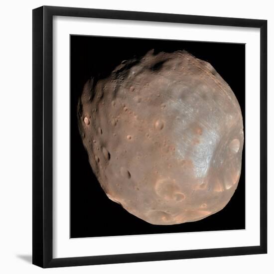 Mars Moon Phobos-Stocktrek Images-Framed Photographic Print