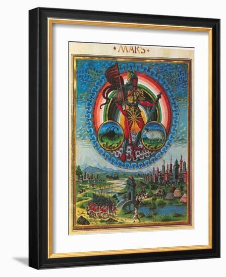 Mars, Roman God of War-Science Source-Framed Giclee Print