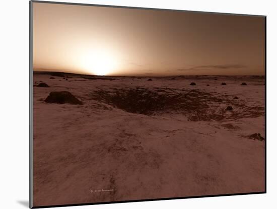 Mars Sunrise, Artwork-Detlev Van Ravenswaay-Mounted Photographic Print