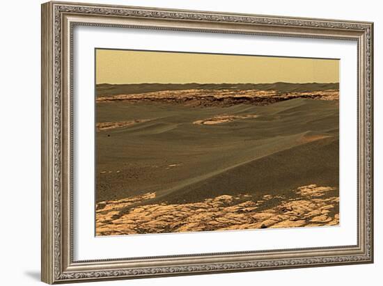 Mars Surface, Opportunity Rover Image-Jpl-caltech-Framed Photographic Print