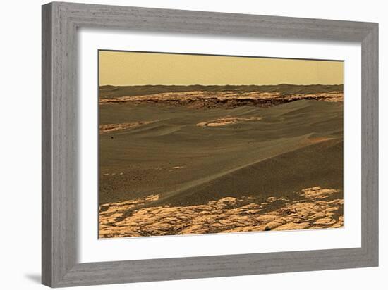 Mars Surface, Opportunity Rover Image-Jpl-caltech-Framed Photographic Print