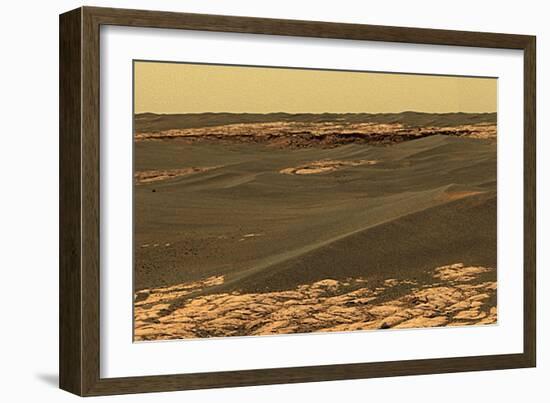 Mars Surface, Opportunity Rover Image-Jpl-caltech-Framed Photographic Print