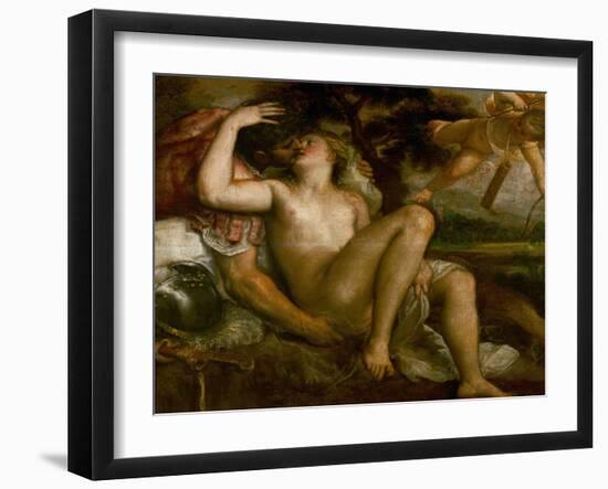 Mars, Venus, and Amor-Titian (Tiziano Vecelli)-Framed Giclee Print