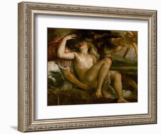 Mars, Venus, and Amor-Titian (Tiziano Vecelli)-Framed Giclee Print