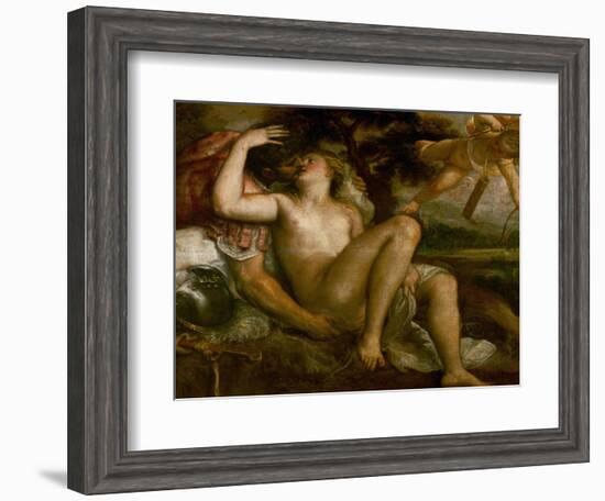 Mars, Venus, and Amor-Titian (Tiziano Vecelli)-Framed Giclee Print