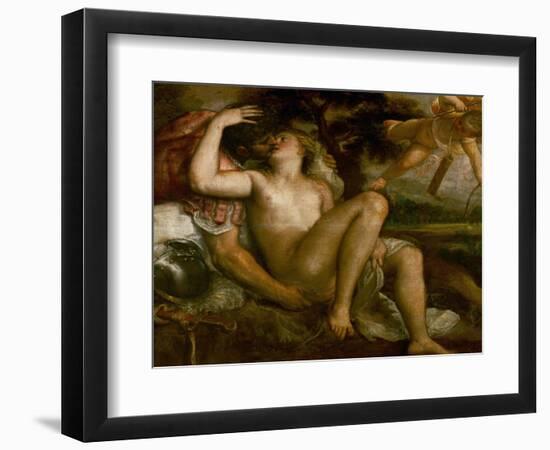 Mars, Venus, and Amor-Titian (Tiziano Vecelli)-Framed Giclee Print