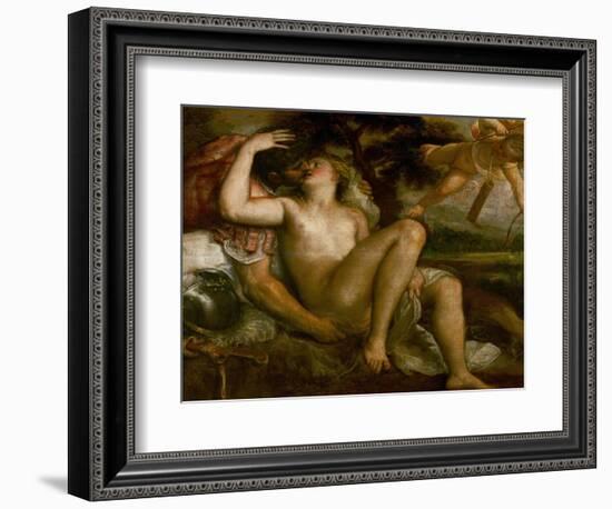 Mars, Venus, and Amor-Titian (Tiziano Vecelli)-Framed Giclee Print