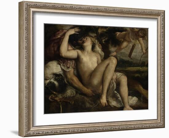 Mars, Venus and Cupid, Ca 1530-Titian (Tiziano Vecelli)-Framed Giclee Print